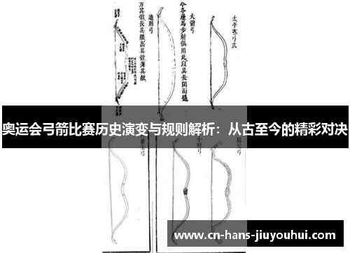 奥运会弓箭比赛历史演变与规则解析：从古至今的精彩对决
